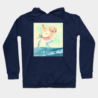 Mermaid Girl (W-1) Hoodie